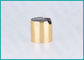 Il tappo superiore lucido del disco dell'oro, 28/410 dei tappi di bottiglia e le chiusure per crema per il corpo