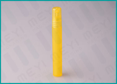 Mini atomizzatore giallo del profumo 10ml, logo che stampa la penna riutilizzabile del profumo 