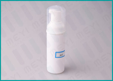 Bottiglia bianca della pompa del sapone della schiuma dell'ANIMALE DOMESTICO di colore solido di 60 ml per il liquido di lavaggio della mano