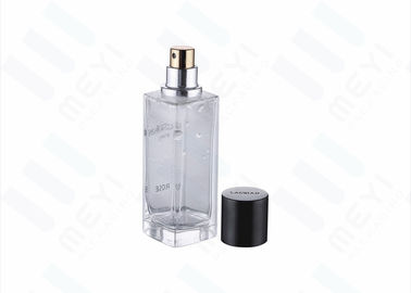 bottiglia di profumo di vetro di lusso del quadrato 45ml che imballa, bottiglie di profumo vuote