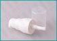 Chiusura regolare del fondamento dell'erogatore di plastica bianco della pompa con il mezzo cappuccio dei pp