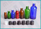 Colori le bottiglie di vetro rivestite con il riduttore dell'orifizio e del coperchio a vite per olio essenziale