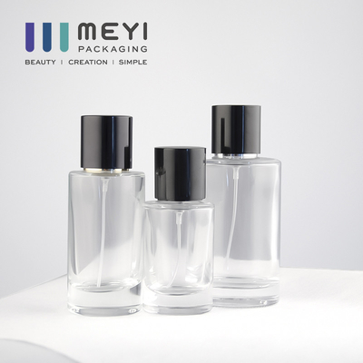 Nessun bottiglie di profumo del vetro trasparente di caduta 100ml con il cappuccio magnetico nero del profumo