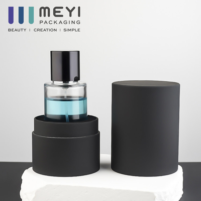 Vetro da bottiglia trasparente del profumo del cilindro vuoto con il cappuccio magnetico 50 ml con il contenitore di regalo