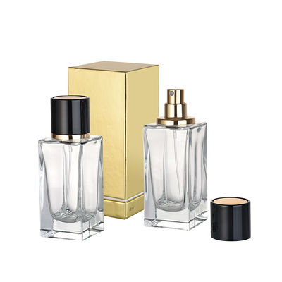 Logo personalizzato Perfume Bottiglia Imballaggio Pompa a spruzzo in vetro Vari colori Forme Perfume/cosmetici 30/50/100ml